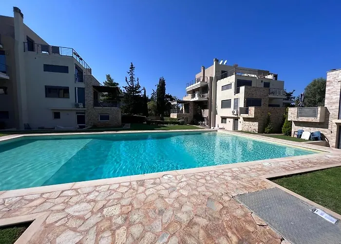 Pool Apartment 5 Minutes Walk From Beach
